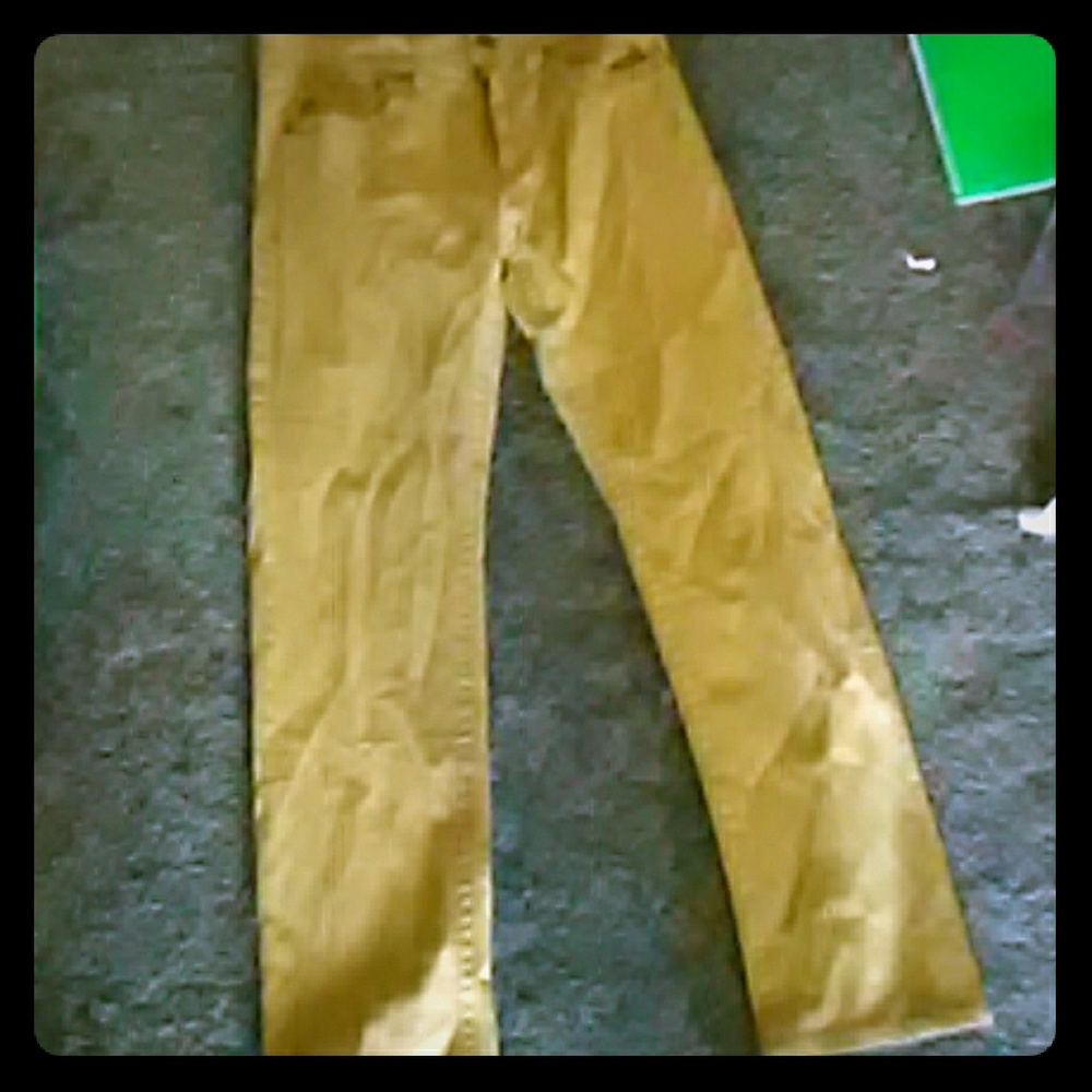 Faded Glory straight fit khaki denim jeans